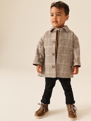 Brown Check Coat (3mths-7yrs) - Image 1 of 10