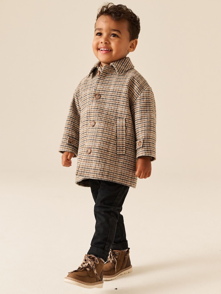 Brown Check Coat (3mths-7yrs) - Image 2 of 10