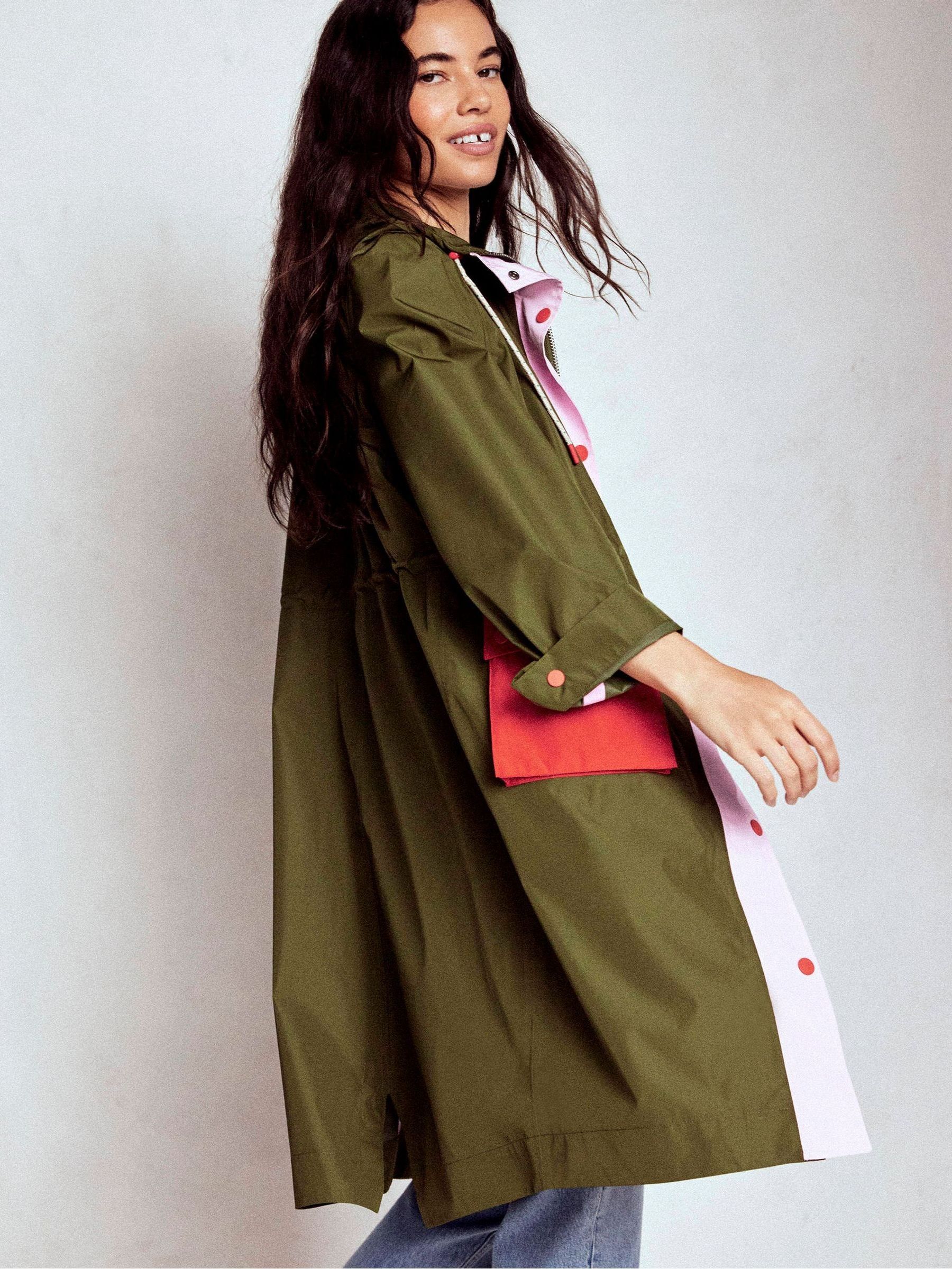 Buy Boden Green Longline Trench Coat from Next USA