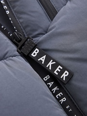 Baker by Ted Baker Blue Shower Resistant Midlength Padded Coat - Image 11 of 16