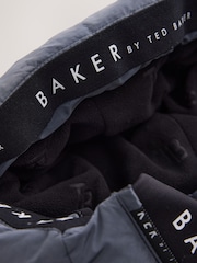 Baker by Ted Baker Blue Shower Resistant Midlength Padded Coat - Image 13 of 16