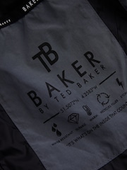 Baker by Ted Baker Blue Shower Resistant Midlength Padded Coat - Image 16 of 16
