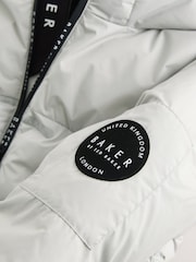Baker by Ted Baker Grey Shower Resistant Heatseal Coat - Image 17 of 19