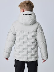 Baker by Ted Baker Grey Shower Resistant Heatseal Coat - Image 3 of 19