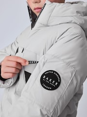 Baker by Ted Baker Grey Shower Resistant Heatseal Coat - Image 5 of 19