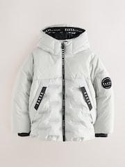 Baker by Ted Baker Grey Shower Resistant Heatseal Coat - Image 8 of 19