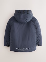 Baker by Ted Baker Navy Shower Resistant Coat - Image 11 of 20