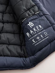 Baker by Ted Baker Navy Shower Resistant Coat - Image 18 of 20