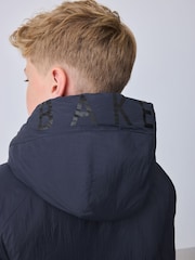 Baker by Ted Baker Navy Shower Resistant Coat - Image 4 of 20