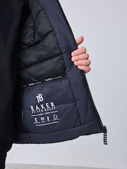 Baker by Ted Baker Navy Shower Resistant Coat - Image 8 of 20