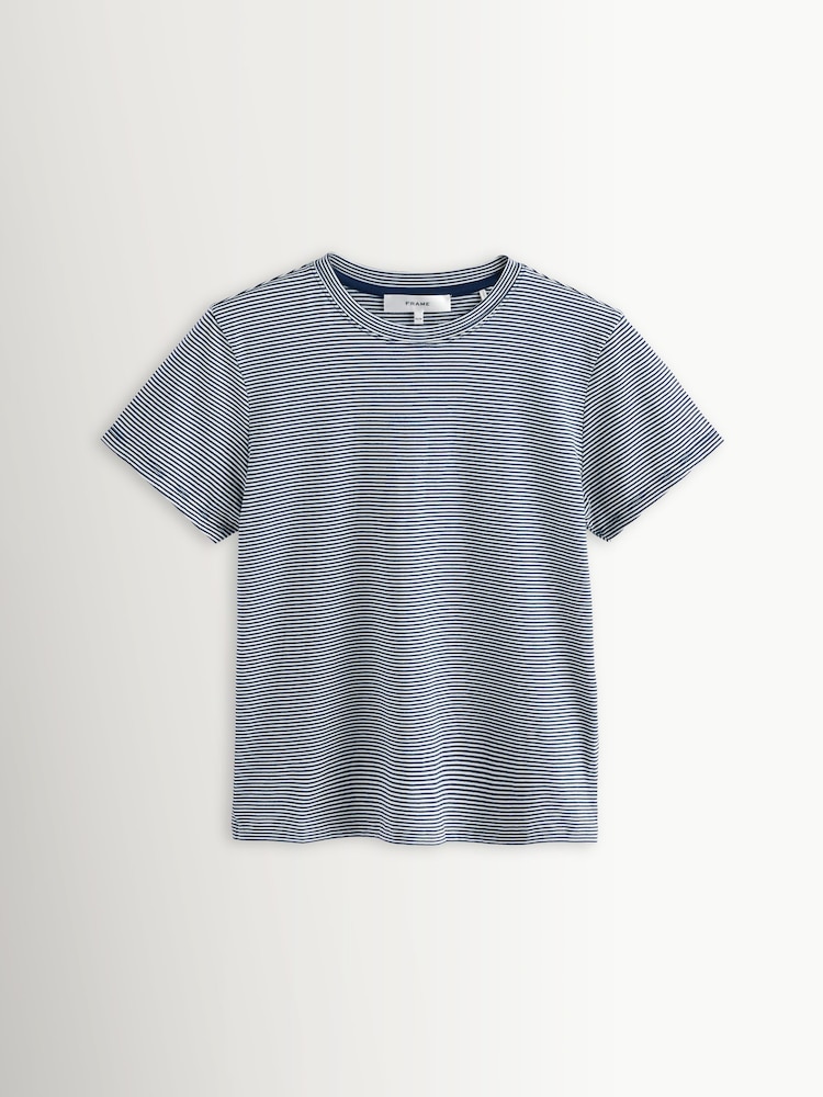 FRAME Blue The Stripe Baby T-Shirt - Image 7 of 7