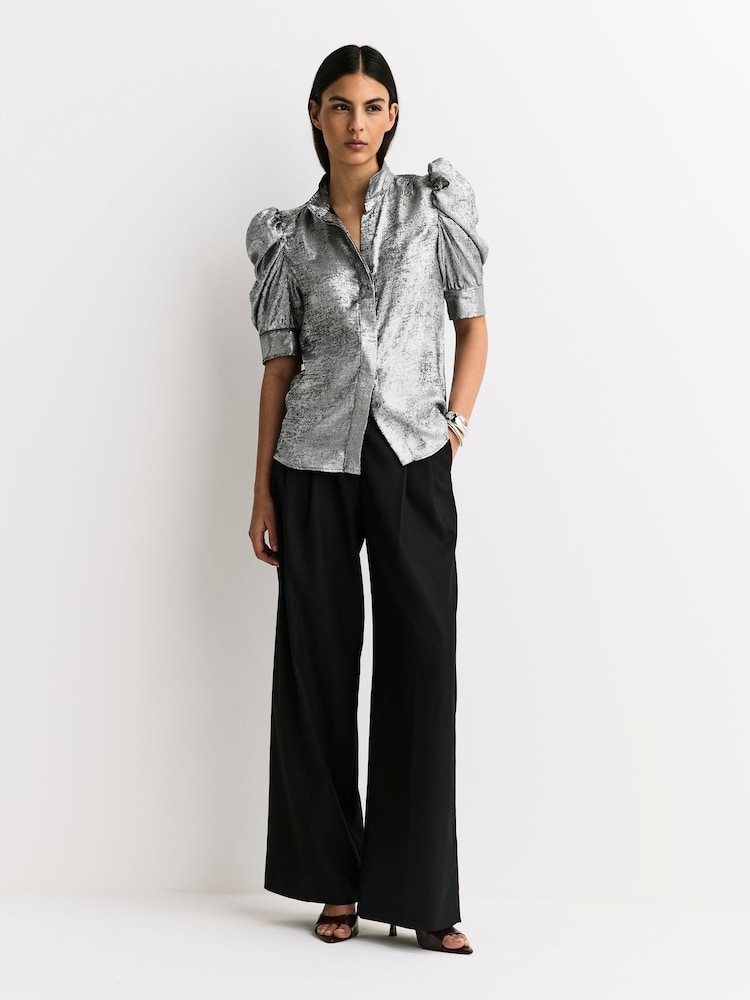 FRAME Silver The Gillian Top - Image 2 of 7