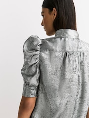 FRAME Silver The Gillian Top - Image 6 of 7