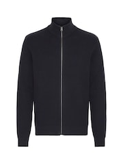 Blend Black Zip Through Knitted Jumper - Image 5 of 5