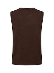 KAlizza Slipover Chocolate Brown blend Top - Image 6 of 6