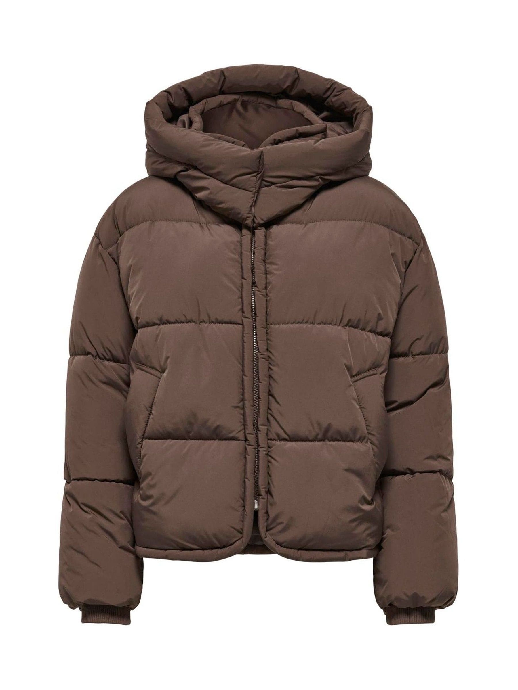 Buy ONLY Brown Hooded Puffer Jacket from Next Australia