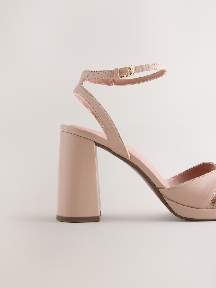 Nude Standard/Wide Fit Forever Comfort® Platform Sandals - Image 10 of 10