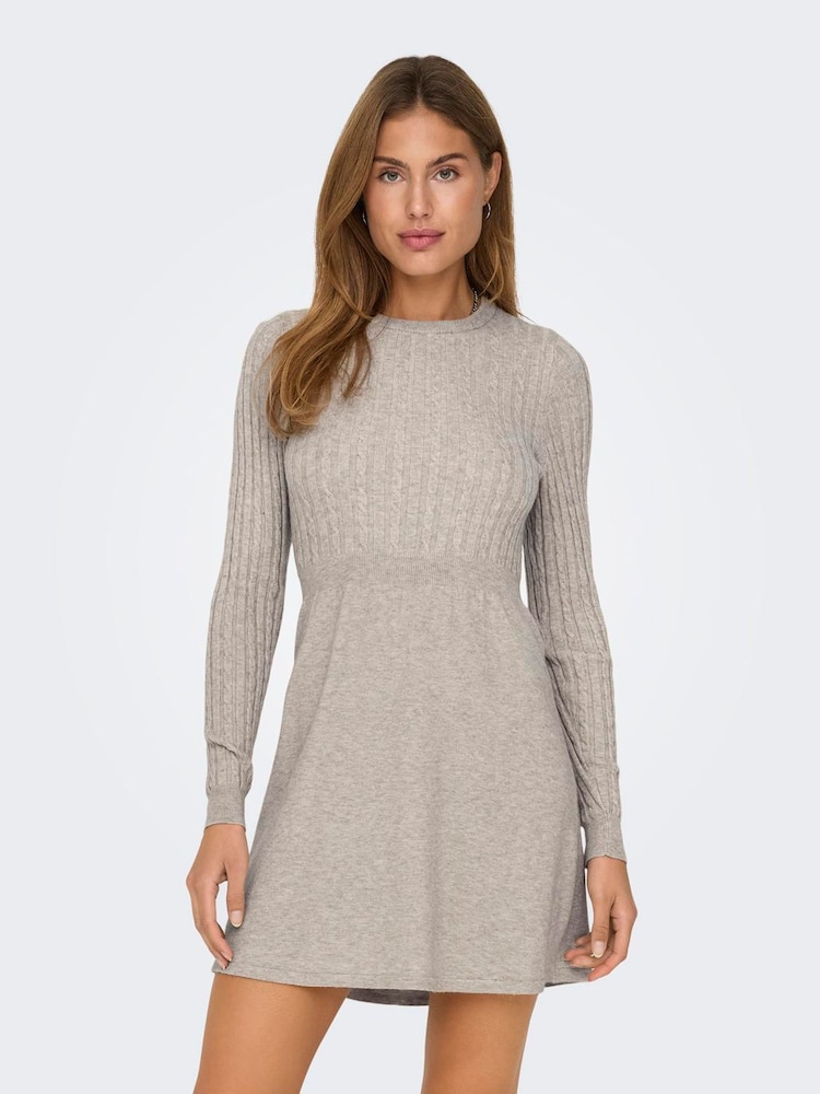ONLY Weathered Teak Fia Cable Dress Knit ONLY Weathered Teak Fia Cable Dress Knit