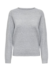 ONLY Long Sleeve Round Neck Rib Cuff Jumper - Imagen 4 de 5