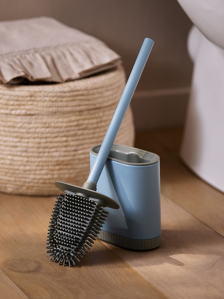 Blue Slimline Silicone Toilet Brush - Image 2 of 4