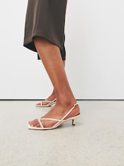 White N.Premium Leather Low Strappy Sandal - Image 5 of 10