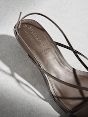 Καφετί της σοκολάτας - N.Premium Leather Low Strappy Sandal - Εικόνα 11 από 11