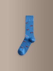 Red/Green/Blue Signature Patterm Socks 4 Pack - Image 4 of 7