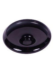 Libra Interiors Black Monthly Promo Noir Glass Bowl 26cm - Image 3 of 5