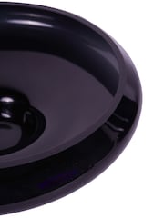 Libra Interiors Black Monthly Promo Noir Glass Bowl 26cm - Image 5 of 5