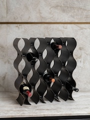 Libra Interiors Bronze Stamford Vintage Bronze 18 Bottle Wine Rack - Image 1 of 6