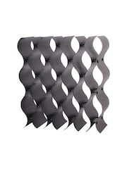 Libra Interiors Bronze Stamford Vintage Bronze 18 Bottle Wine Rack - Image 3 of 6