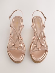 Rose Gold Forever Comfort® Jewelled Wedges - Image 6 of 9