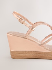 Rose Gold Forever Comfort® Jewelled Wedges - Image 7 of 9