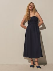 Navy Forever Comfort® Closed Toe Swirl Wedge - Image 5 of 10