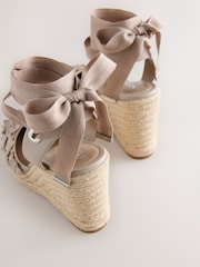 Blush Pink Forever Comfort® Leather Closed Toe Flower Wedge - Image 8 of 10