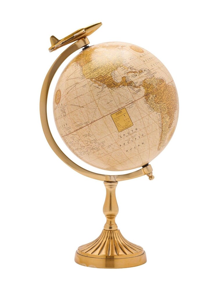 Widdop Gold Harvey Makin Based Decorative Globe - Image 1 of 4 Widdop Gold Harvey Makin Based Decorative Globe - Image 1 of 4