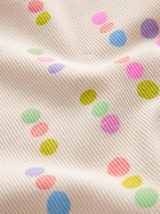 Ecru White Rainbow Spot - Vest ya Mabega yenye Mbavu (3miezi-7miaka) - Picha 7 kati ya 7