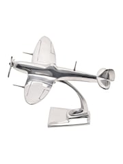 Widdop Silver Military Heritage 10" Metal Model Spitfire - Image 2 of 3