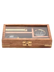 Widdop Brown Harvey Makin Telescope Compass Magnifying Glass Set - Image 3 of 4