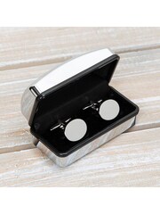 Widdop Silver Especially For You Oval Cufflinks Engravable Box - Image 1 of 4