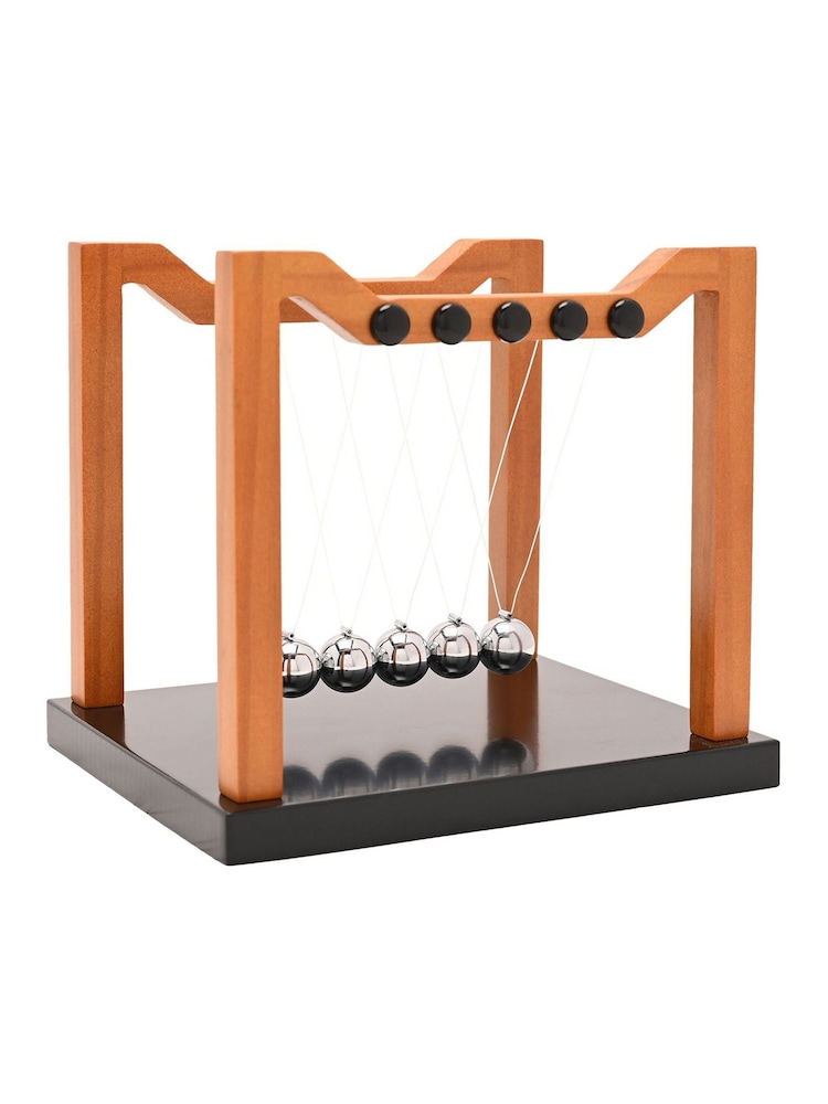 Widdop Brown Harvey Makin Collection Wooden Newton's Cradle 16 x 18cm - Image 2 of 4 Widdop Brown Harvey Makin Collection Wooden Newton's Cradle 16 x 18cm - Image 2 of 4