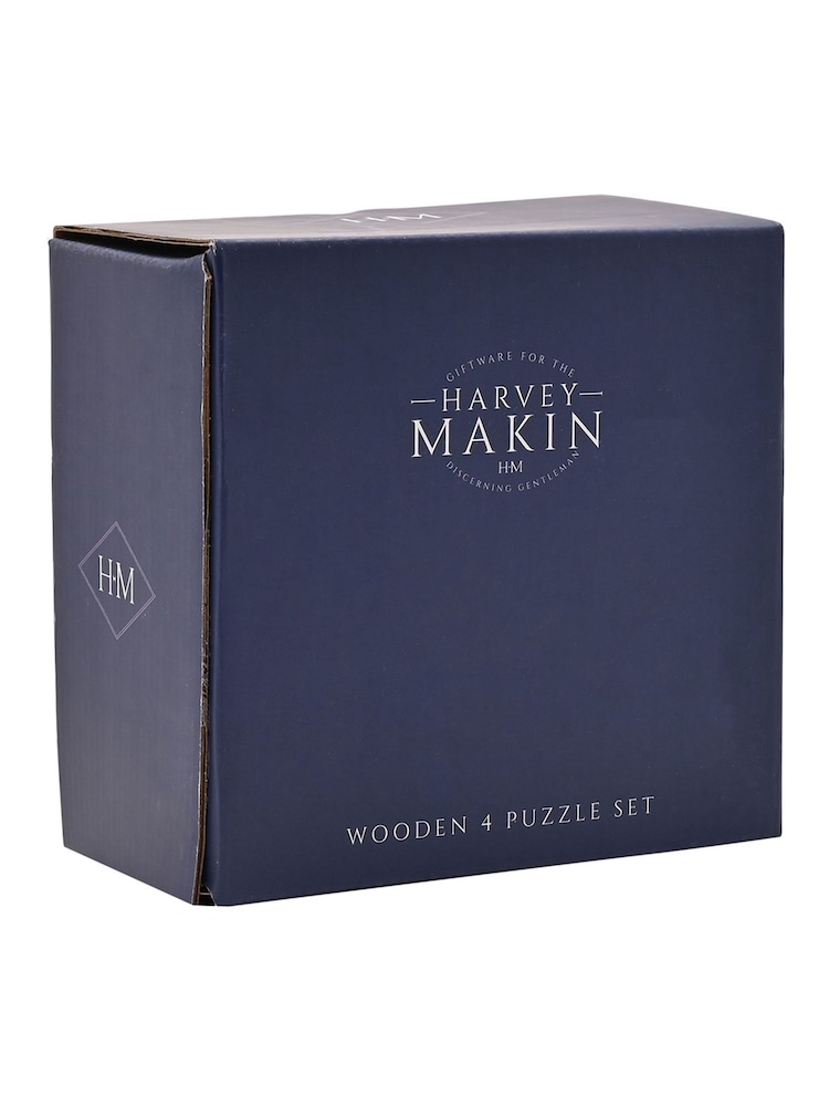 Widdop Brown Harvey Makin Wooden 4 Puzzle Set - Image 6 of 6