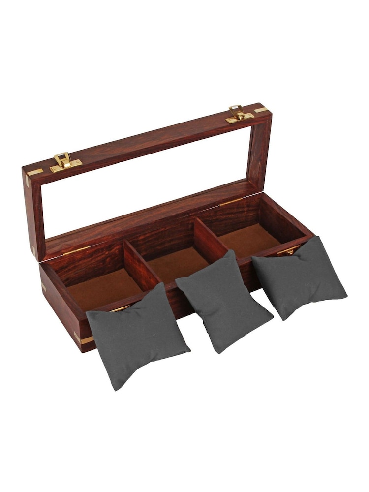 Widdop Brown Harvey Makin Wooden Watch Box - Image 2 of 4 Widdop Brown Harvey Makin Wooden Watch Box - Image 2 of 4