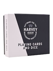 Widdop Brown Harvey Makin Pack of Playing Cards Dice In Wooden Box - Image 4 of 4