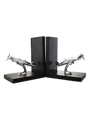 Widdop Black Military Heritage Spitfire Bookends - Image 1 of 2
