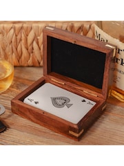 Widdop Brown Harvey Makin Pack of Playing Cards In Wooden Box - Image 1 of 6