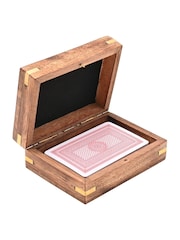 Widdop Brown Harvey Makin Pack of Playing Cards In Wooden Box - Image 4 of 6