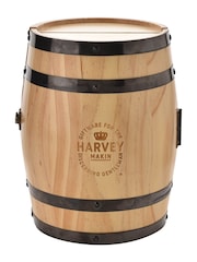 Widdop Clear 10oz Whiskey Glasses in Rustic Wooden Cask - Image 3 of 5