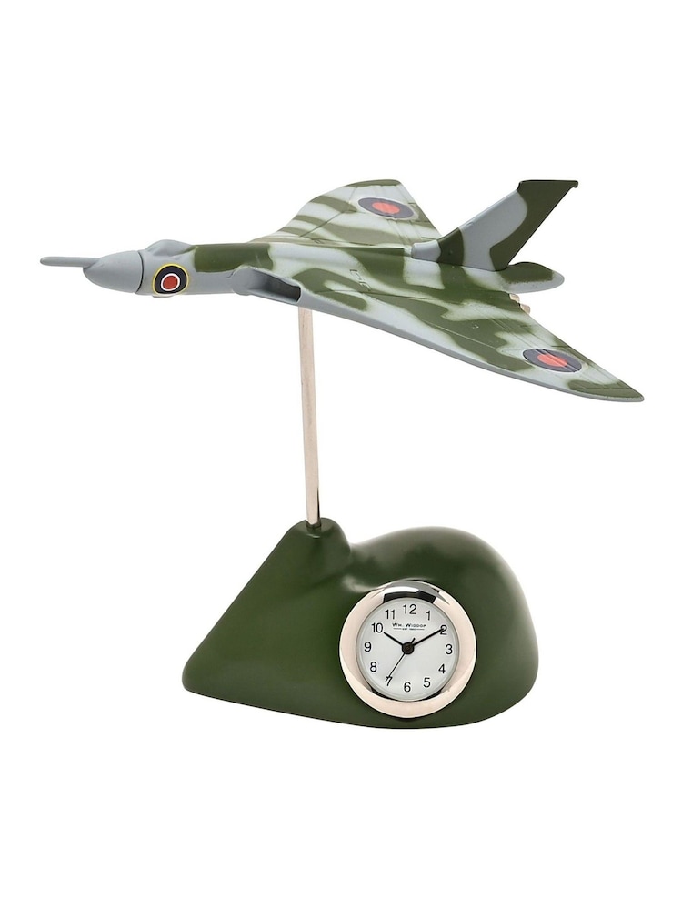 Widdop Green RAF Miniature Clock Vulcan - Image 1 of 3 Widdop Green RAF Miniature Clock Vulcan - Image 1 of 3