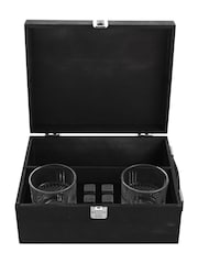 Widdop Clear Harvey Makin Whisky Glasses  Stones Bottle Gift Box - Image 2 of 3